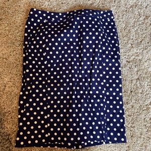 POLKA DOT PENCIL SKIRT